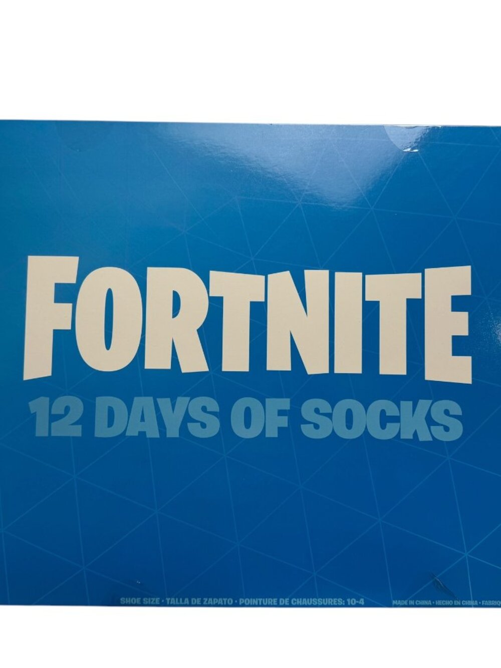 Fortnite 12 Days of Socks Advent Calendar 12 Pair Boys Shoe Size 10-4 NIB